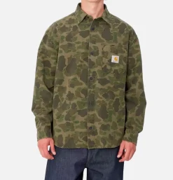CARHARTT WIP Duck Shirt Camo Green* Shirts & Polos
