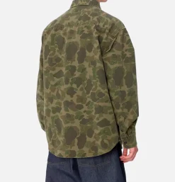 CARHARTT WIP Duck Shirt Camo Green* Shirts & Polos