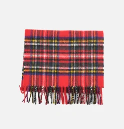 JOSHUA ELLIS Echarpe Cachemire Tartan Red* Gloves • Beanies • Scarves