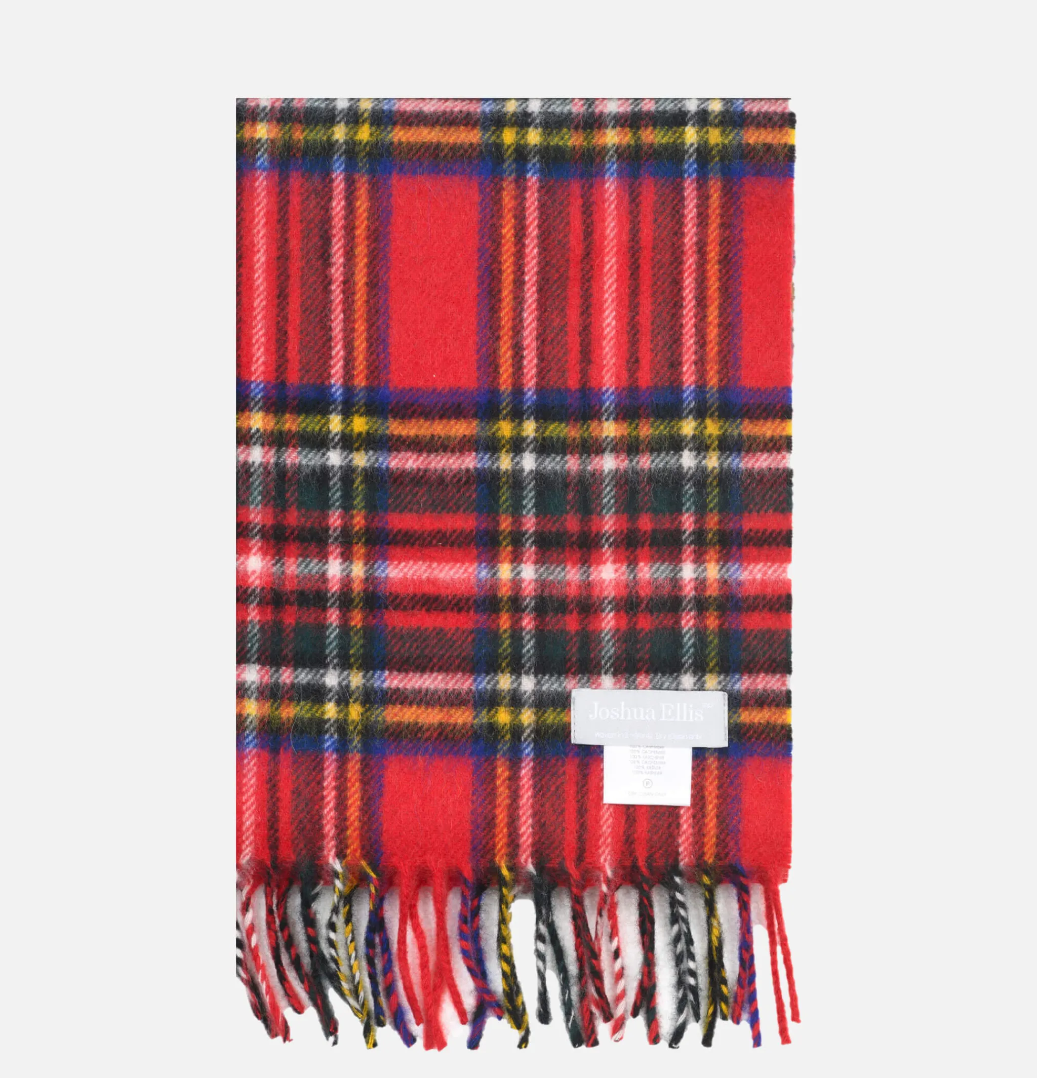 JOSHUA ELLIS Echarpe Cachemire Tartan Red* Gloves • Beanies • Scarves