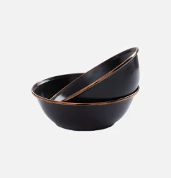 BAREBONES Enamel Bowl Set x 2 Charcoal.* Outdoor