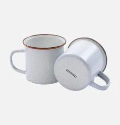 BAREBONES Enamel Cup Set X 2 Egg Shell* Outdoor