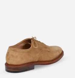 ALDEN SHOE CO 29332F - Plain Toe Blucher Suede Tan* Shoes