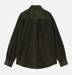 CARHARTT WIP Flint Shirt Corduroy Office Green* Shirts & Polos