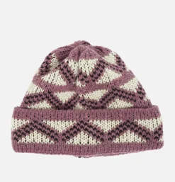 FOUND FEATHER Geo Beanie Purple* Gloves • Beanies • Scarves