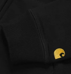 CARHARTT WIP Hooded Chase Jacket Black* Sweatshirts & Fleeces