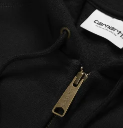 CARHARTT WIP Hooded Chase Jacket Black* Sweatshirts & Fleeces