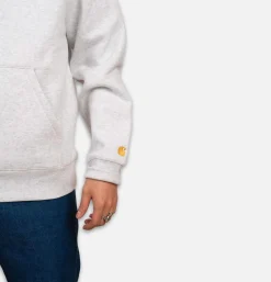 CARHARTT WIP Hooded Chase Sweatshirt Ash Grey Heather* Sweatshirts & Fleeces