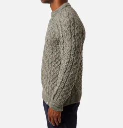 PEREGRINE Hudson Aran Jumper Steel* Knitwear