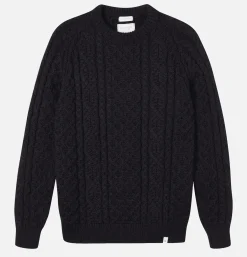 PEREGRINE Hudson Knit Aran Navy* Knitwear