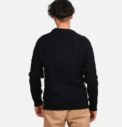 PEREGRINE Hudson Knit Aran Navy* Knitwear