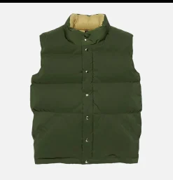 CRESCENT DOWN WORKS Italian Down Vest Olive* Coats & Jackets
