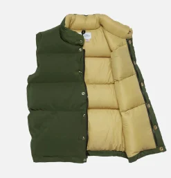 CRESCENT DOWN WORKS Italian Down Vest Olive* Coats & Jackets