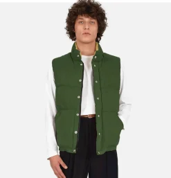 CRESCENT DOWN WORKS Italian Down Vest Olive* Coats & Jackets