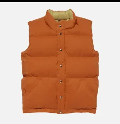 CRESCENT DOWN WORKS Italian Down Vest Rust* Coats & Jackets