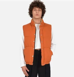 CRESCENT DOWN WORKS Italian Down Vest Rust* Coats & Jackets