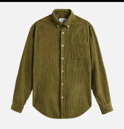 PORTUGUESE FLANNEL Lobo Olive Shirt* Shirts & Polos