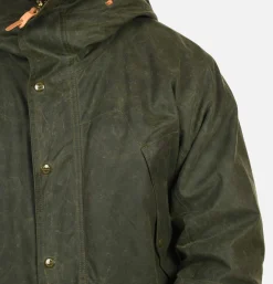 MANIFATTURA CECCARELLI Long Moutain Parka Wax Green* Coats & Jackets