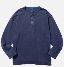 GOOD ON Ls Henley Tee Navy* T-shirts