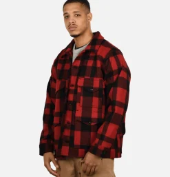 FILSON Mackinaw Cruiser Red Black* Coats & Jackets