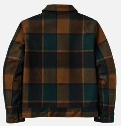 FILSON Mackinaw Wool Work Plaid Green* Coats & Jackets