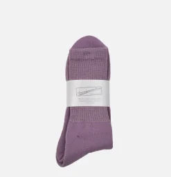 ANONYMOUS ISM Oc Pile Low Crew Purple* Socks