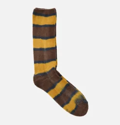 ANONYMOUS ISM Old Surf Stripes Crew* Socks