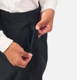 GOLDWIN One Tuck Tapered Stretch Black* Trousers