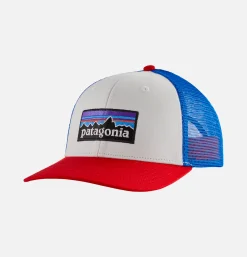 PATAGONIA ACCESSORIES P6 Logo Cap White W/fire* Caps & Hats
