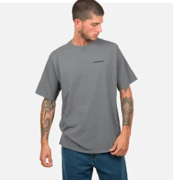 PATAGONIA P6 Logo T-shirt Plume Grey* T-shirts