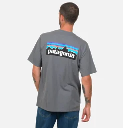 PATAGONIA P6 Logo T-shirt Plume Grey* T-shirts