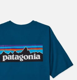 PATAGONIA P6 Logo T-shirt Wavy Blue* T-shirts