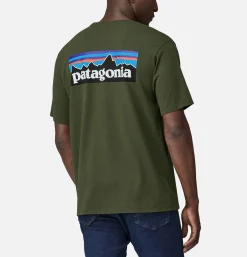 PATAGONIA P6-logo Tee Torrey Pine Green* T-shirts