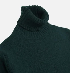 WILLIAM LOCKIE Pull Neck-roll Aryan Forest Green* Knitwear