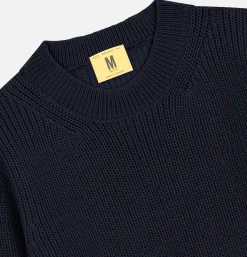 NITTO KNITWEAR Pull Vasken Col Rond Navy* Knitwear