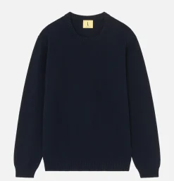 NITTO KNITWEAR Pull Youri Coton Navy* Knitwear