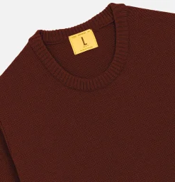 NITTO KNITWEAR Pull Youri Round Neck Brique* Knitwear