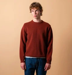 NITTO KNITWEAR Pull Youri Round Neck Brique* Knitwear