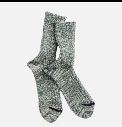 ROTOTO Recycle Cotton Ribbed Green Socks* Socks