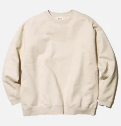 SNOW PEAK Recycled Cotton Crewneck Oatmeal* Sweatshirts & Fleeces
