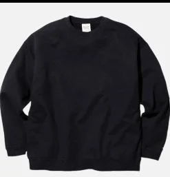 SNOW PEAK Recycled Cotton Crewneck Black* Sweatshirts & Fleeces