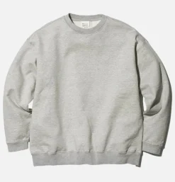 SNOW PEAK Recycled Cotton Sweat Crewneck Grey* Sweatshirts & Fleeces