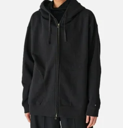 SNOW PEAK Recycled Cotton Zipup Hoodie Black* Sweatshirts & Fleeces