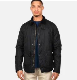 BARBOUR Reelin Wax Jacket Navy* Coats & Jackets