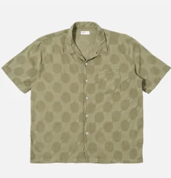 UNIVERSAL WORKS Road Shirt Dot Olive* Shirts & Polos