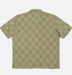 UNIVERSAL WORKS Road Shirt Dot Olive* Shirts & Polos