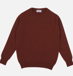 WILLIAM LOCKIE Round Neck Knit Sienna* Knitwear