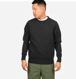 WILLIAM LOCKIE Round Neck Pullover Charcoal* Knitwear