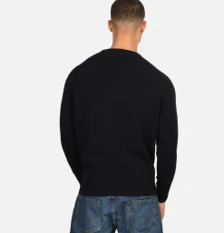 WILLIAM LOCKIE Round Neck Pullover Navy* Knitwear