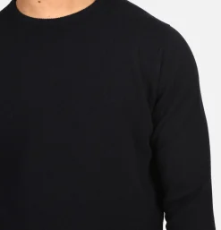 WILLIAM LOCKIE Round Neck Pullover Navy* Knitwear